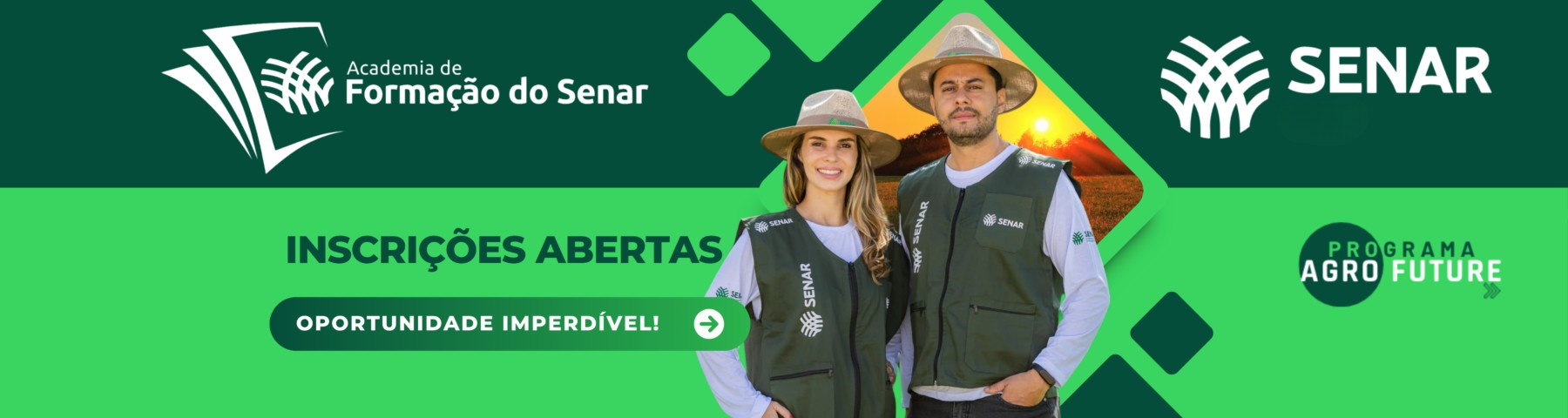 Academia de Formação do Senar — inscrições abertas
